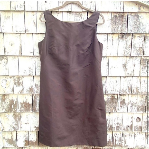 New JCrew Elegant Brown Sleeveless Dress - Picture 2 of 4